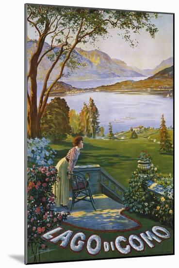 Lago Di Como Poster-Elio Ximenes-Mounted Giclee Print