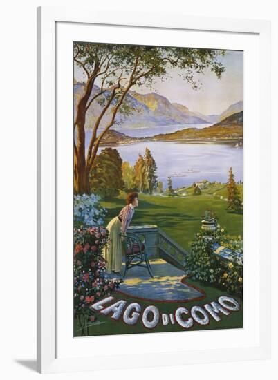 Lago Di Como Poster-Elio Ximenes-Framed Giclee Print