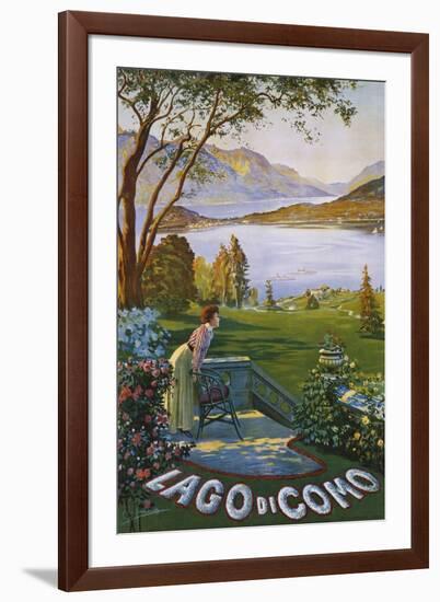 Lago Di Como Poster-Elio Ximenes-Framed Giclee Print