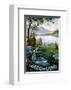 Lago di Como-Elio Ximenes-Framed Art Print