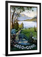 Lago di Como-Elio Ximenes-Framed Art Print