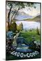 Lago di Como-Elio Ximenes-Mounted Art Print