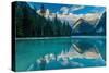 Lago di Landro at dawn, Dolomite Mountains, Italy-David Noton-Stretched Canvas