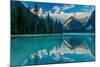 Lago di Landro at dawn, Dolomite Mountains, Italy-David Noton-Mounted Photographic Print