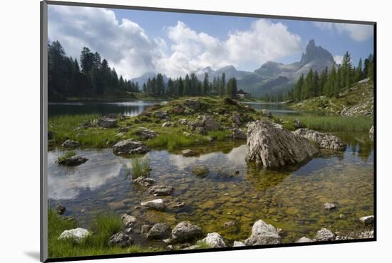 Lago Federa, Rifugio Palmieri, Croda da Lago, Dolomites, Italy-Michael Jaeschke-Mounted Photographic Print