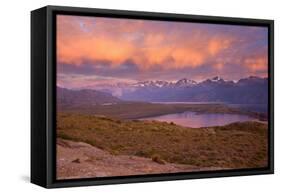 Lago General Carrera and Mountains View From-null-Framed Stretched Canvas