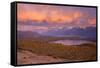 Lago General Carrera and Mountains View From-null-Framed Stretched Canvas