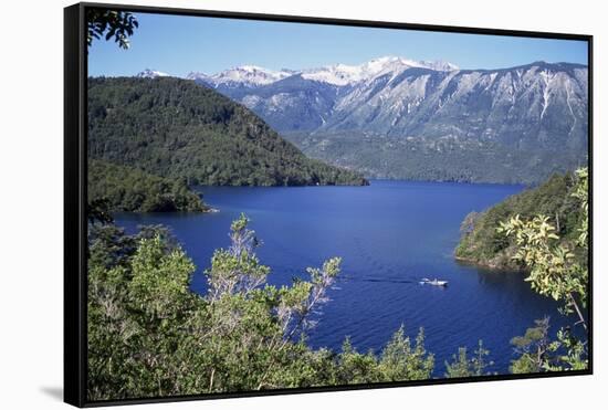 Lago Las Rocas, Central Region of the Andes, Chile, South America-Geoff Renner-Framed Stretched Canvas