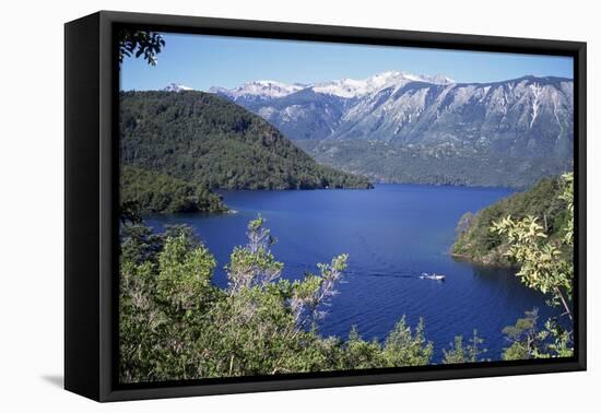 Lago Las Rocas, Central Region of the Andes, Chile, South America-Geoff Renner-Framed Stretched Canvas