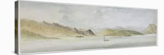 Lago Maggiore (W/C, Pen, Ink and Graphite on Paper)-Charles Gore-Stretched Canvas