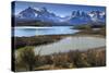 Lago Pehoe and Cordillera Del Paine in Late Afternoon, Torres Del Paine National Park, Patagonia-Eleanor Scriven-Stretched Canvas