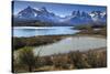 Lago Pehoe and Cordillera Del Paine in Late Afternoon, Torres Del Paine National Park, Patagonia-Eleanor Scriven-Stretched Canvas