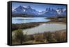 Lago Pehoe and Cordillera Del Paine in Late Afternoon, Torres Del Paine National Park, Patagonia-Eleanor Scriven-Framed Stretched Canvas