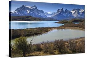 Lago Pehoe and Cordillera Del Paine in Late Afternoon, Torres Del Paine National Park, Patagonia-Eleanor Scriven-Stretched Canvas