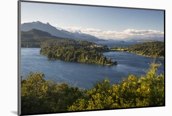 Lago Perito Moreno and Hotel Llao-Llao from Circuito Chico, near Bariloche, Nahuel Huapi National P-Stuart Black-Mounted Photographic Print