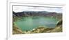 Lago Quilotoa, caldera lake in extinct volcano in central highlands of Andes, Ecuador, South Americ-Tony Waltham-Framed Photographic Print