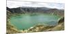 Lago Quilotoa, caldera lake in extinct volcano in central highlands of Andes, Ecuador, South Americ-Tony Waltham-Mounted Photographic Print