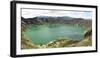 Lago Quilotoa, caldera lake in extinct volcano in central highlands of Andes, Ecuador, South Americ-Tony Waltham-Framed Photographic Print