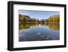 Lago San Pellegrino during fall at Passo San Pellegrino in the Dolomites, Italy.-Martin Zwick-Framed Photographic Print