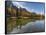 Lago San Pellegrino during fall at Passo San Pellegrino in the Dolomites, Italy.-Martin Zwick-Framed Stretched Canvas