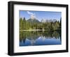 Lago Welsperg. Valle del Canali in the mountain range Pale di San Martino, Italy.-Martin Zwick-Framed Photographic Print