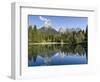 Lago Welsperg. Valle del Canali in the mountain range Pale di San Martino, Italy.-Martin Zwick-Framed Photographic Print