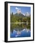 Lago Welsperg. Valle del Canali in the mountain range Pale di San Martino, Italy.-Martin Zwick-Framed Photographic Print