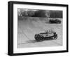 Lagonda and Alfa Romeo on the banking at the JCC Double Twelve Race, Brooklands, Surrey, 1929-Bill Brunell-Framed Photographic Print