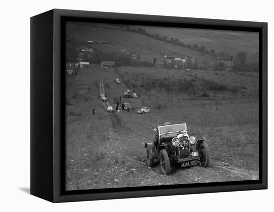 Lagonda Rapier competing in the London Motor Club Coventry Cup Trial, Knatts Hill, Kent, 1938-Bill Brunell-Framed Stretched Canvas