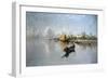 Lagoon, 1888-Guglielmo Ciardi-Framed Giclee Print