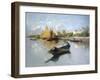 Lagoon, 1888-Guglielmo Ciardi-Framed Giclee Print