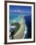 Lagoon and Beach, Aitutaki, Cook Islands-Walter Bibikow-Framed Photographic Print