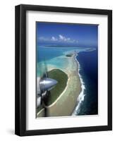 Lagoon and Beach, Aitutaki, Cook Islands-Walter Bibikow-Framed Photographic Print