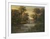 Lagoon at Daybreak-Montoya-Framed Art Print