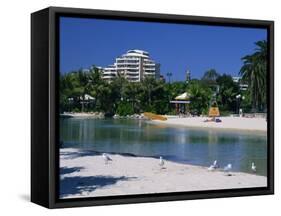 Lagoon at South Bank in Brisbane, Queensland, Australia, Pacific-Mawson Mark-Framed Stretched Canvas