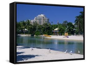 Lagoon at South Bank in Brisbane, Queensland, Australia, Pacific-Mawson Mark-Framed Stretched Canvas