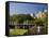 Lagoon Bridge and Swan Boat in the Public Garden, Boston, Massachusetts, United States of America-Amanda Hall-Framed Stretched Canvas