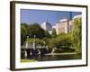 Lagoon Bridge in the Public Garden, Boston, Massachusetts, New England, USA-Amanda Hall-Framed Photographic Print