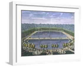 Lagoon in the Garden of Versailles-Ferdinand Delamonce-Framed Giclee Print