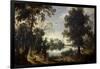 Lagoon Landscape, 17th century,-Sebastian Vrancx-Framed Giclee Print