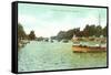 Lagoon. Lincoln Park, Chicago, Illinois-null-Framed Stretched Canvas