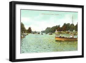 Lagoon. Lincoln Park, Chicago, Illinois-null-Framed Art Print