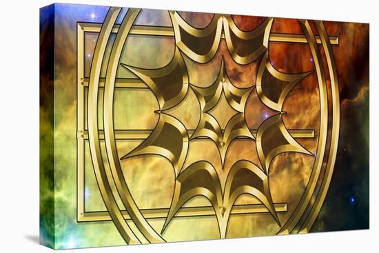 Lagoon Nebula-Art Deco Designs-Stretched Canvas