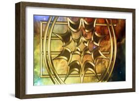 Lagoon Nebula-Art Deco Designs-Framed Giclee Print