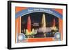 Lagoon of Nations at Night, New York World's Fair, 1939-null-Framed Art Print