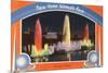 Lagoon of Nations at Night, New York World's Fair, 1939-null-Mounted Premium Giclee Print