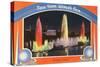 Lagoon of Nations at Night, New York World's Fair, 1939-null-Stretched Canvas