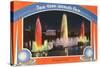 Lagoon of Nations at Night, New York World's Fair, 1939-null-Stretched Canvas