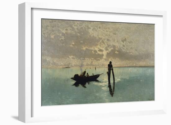 Laguna, 1883-Guglielmo Ciardi-Framed Giclee Print