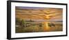 Laguna al Tramonto-Adriano Galasso-Framed Art Print